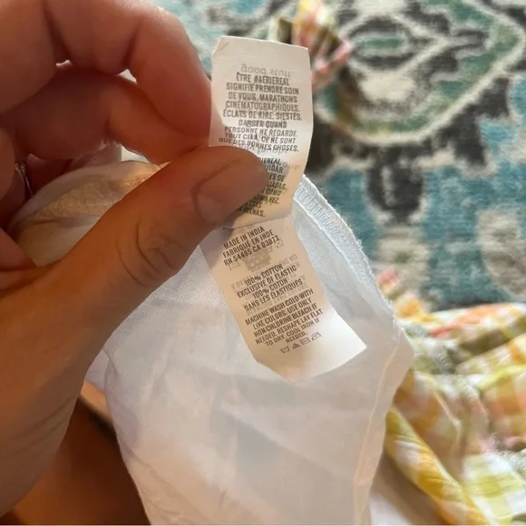 Aerie pastel plaid criss cross halter dress - Picture 6 of 6